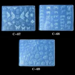 X7YA Silicone Mold Art Casting Molds DIY Embossed Sculpture Tools Stencils