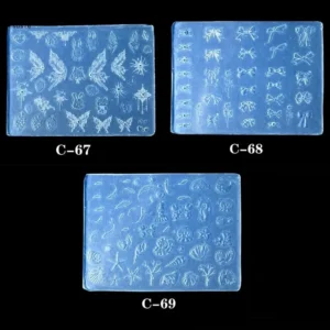 X7YA Silicone Mold Art Casting Molds DIY Embossed Sculpture Tools Stencils